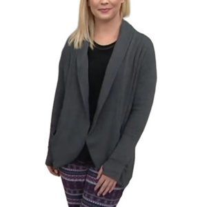 Cuddl Duds Comfortwear French Terry Shawl Collar Cardi Wrap 11036